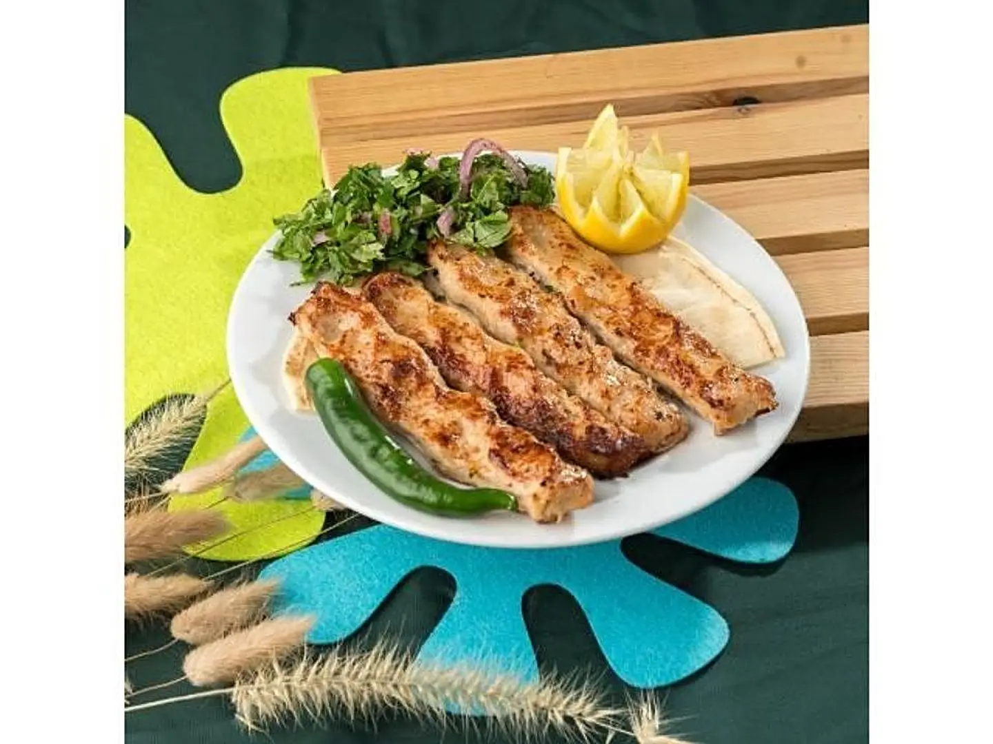 3 Skewers Chicken Kebab