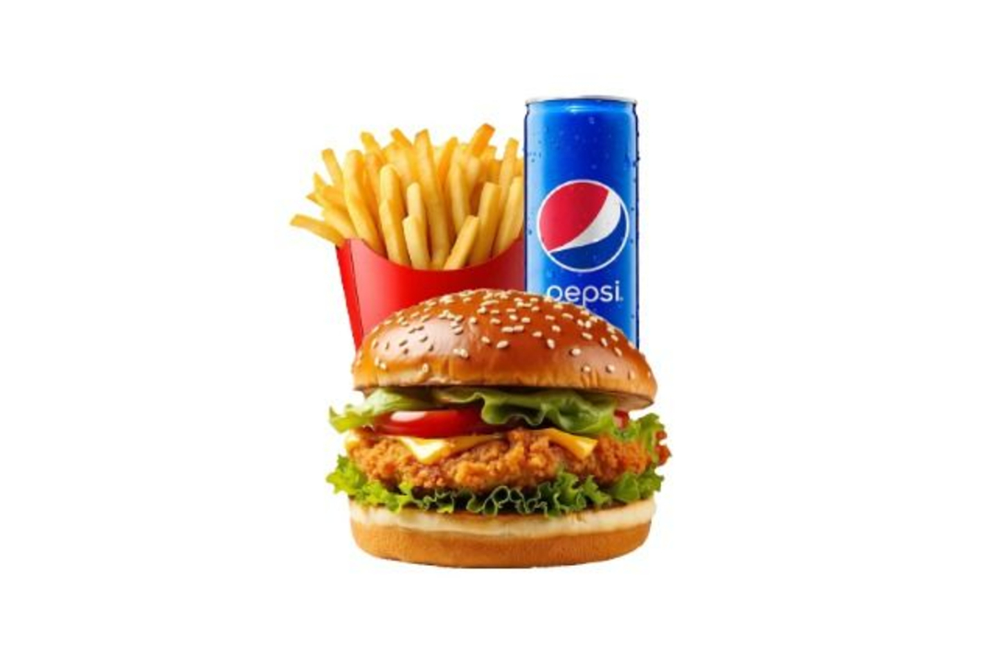 ِوجبة برجر زنجر مقرمش سنقل