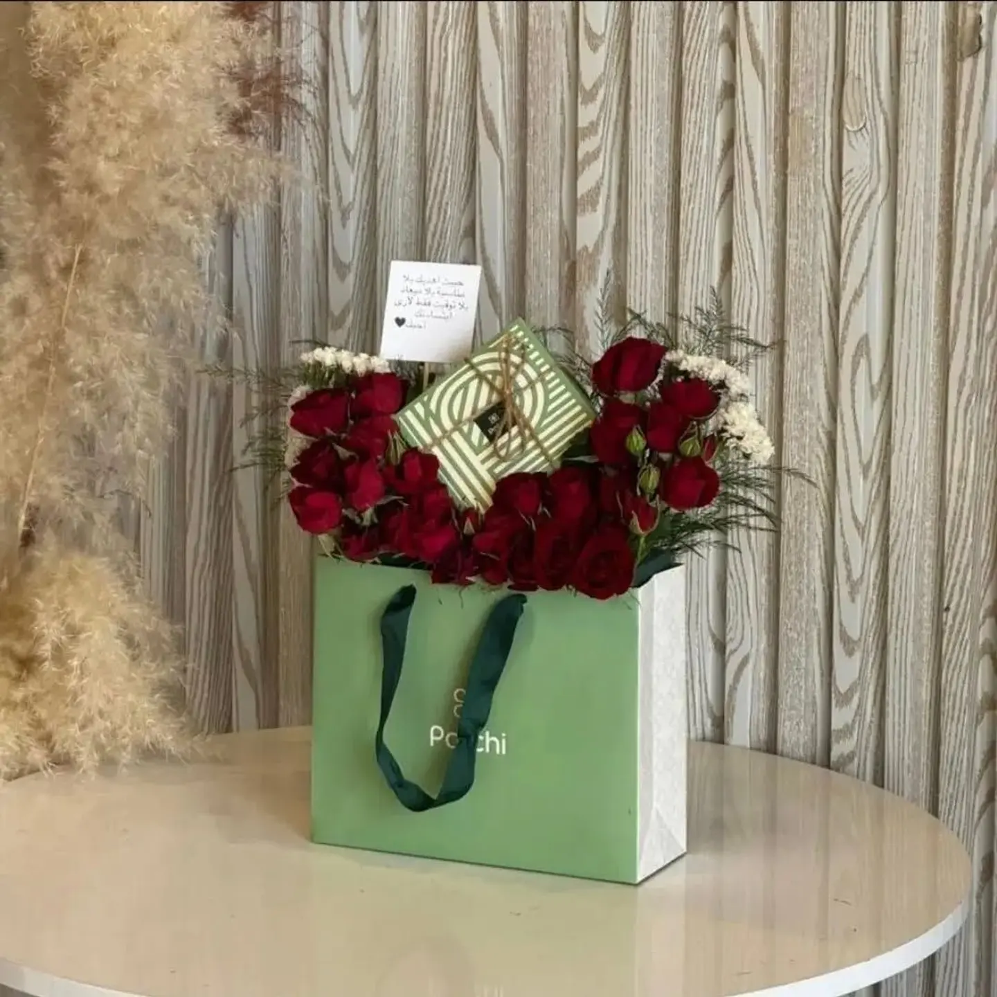 Flower Arrangement With Patchi Chocolate 14