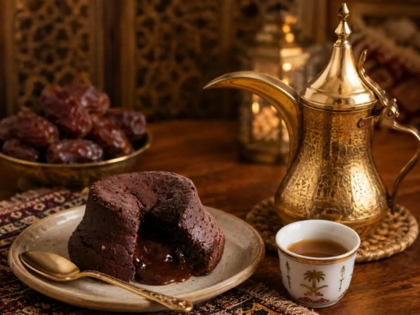 Gathering Offer Of Soufflé & Saudi Coffee