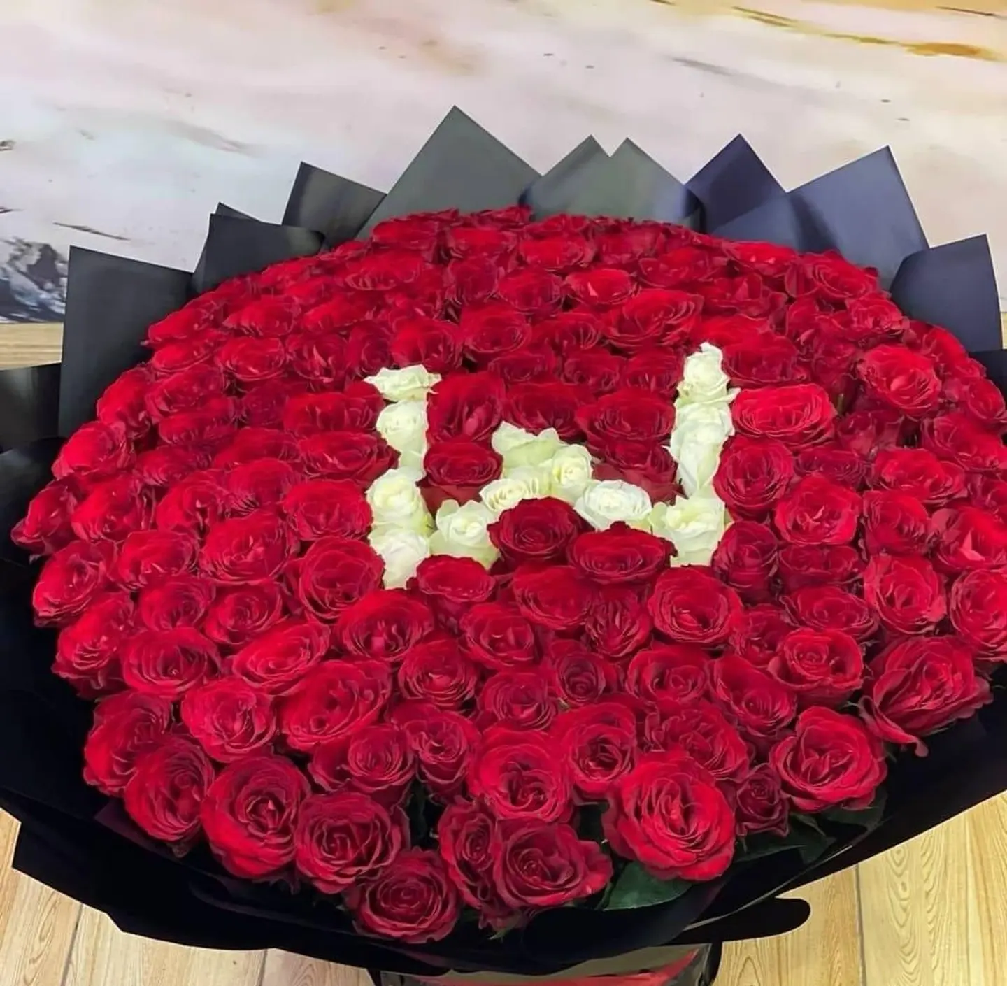 Large Bouquet With Letter 3