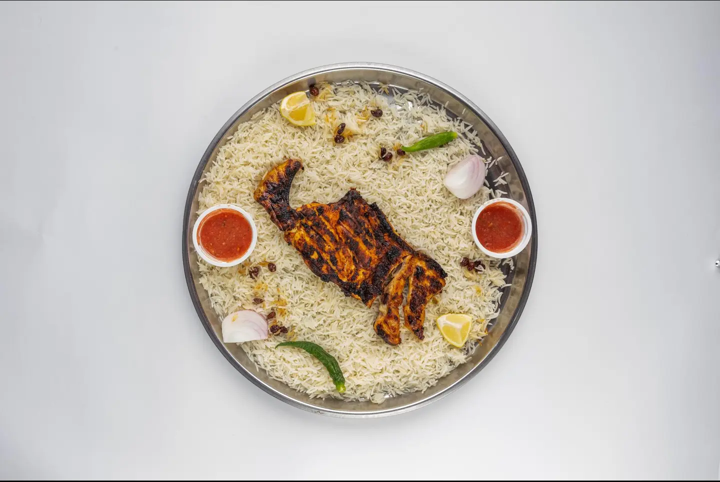 نص دجاج مضبي