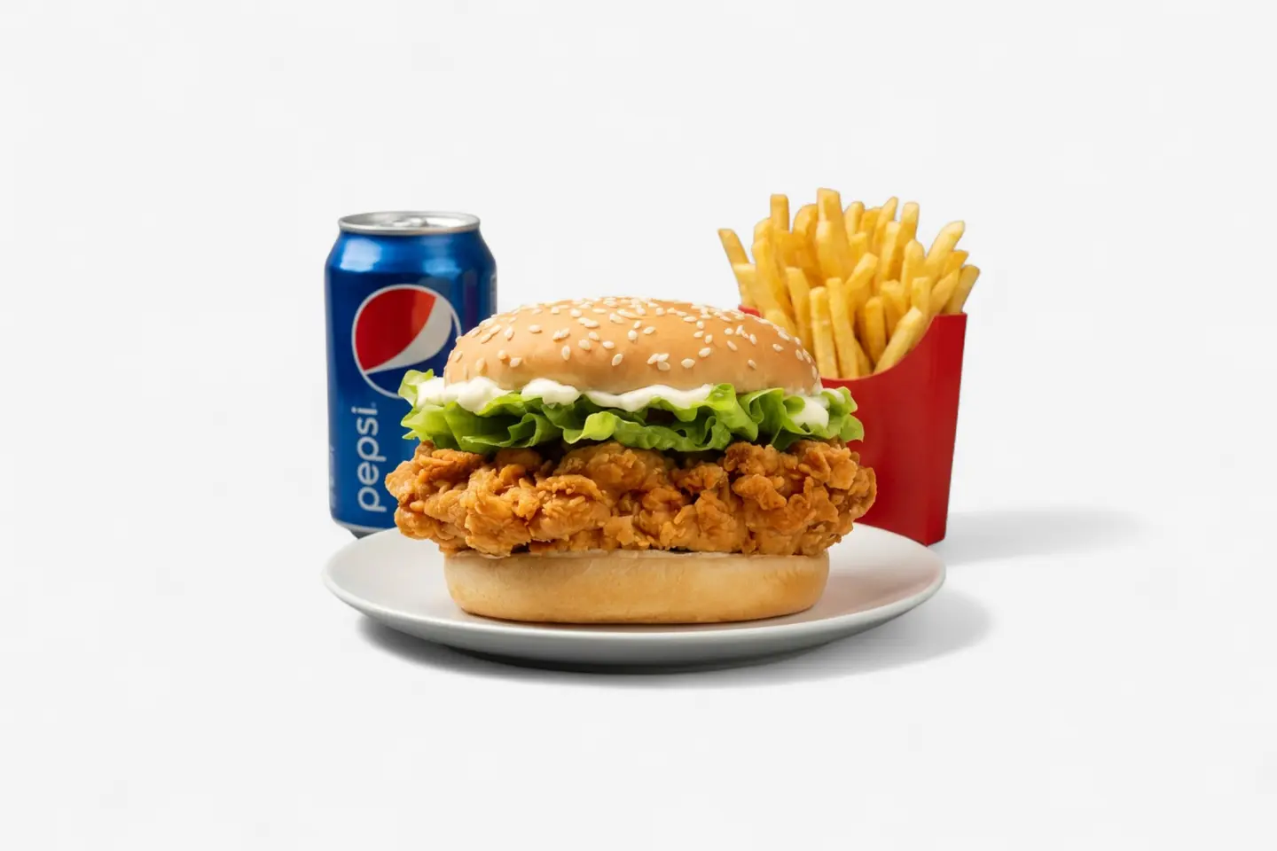 Crispy Chicken Burger Meal