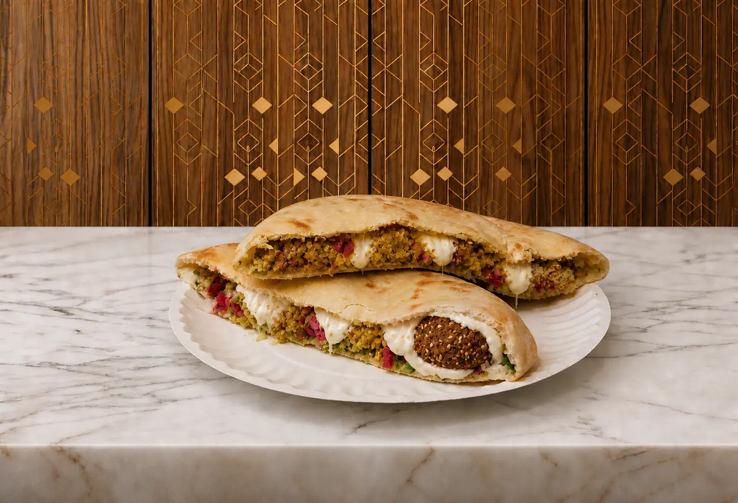 Falafel Pie With Labneh