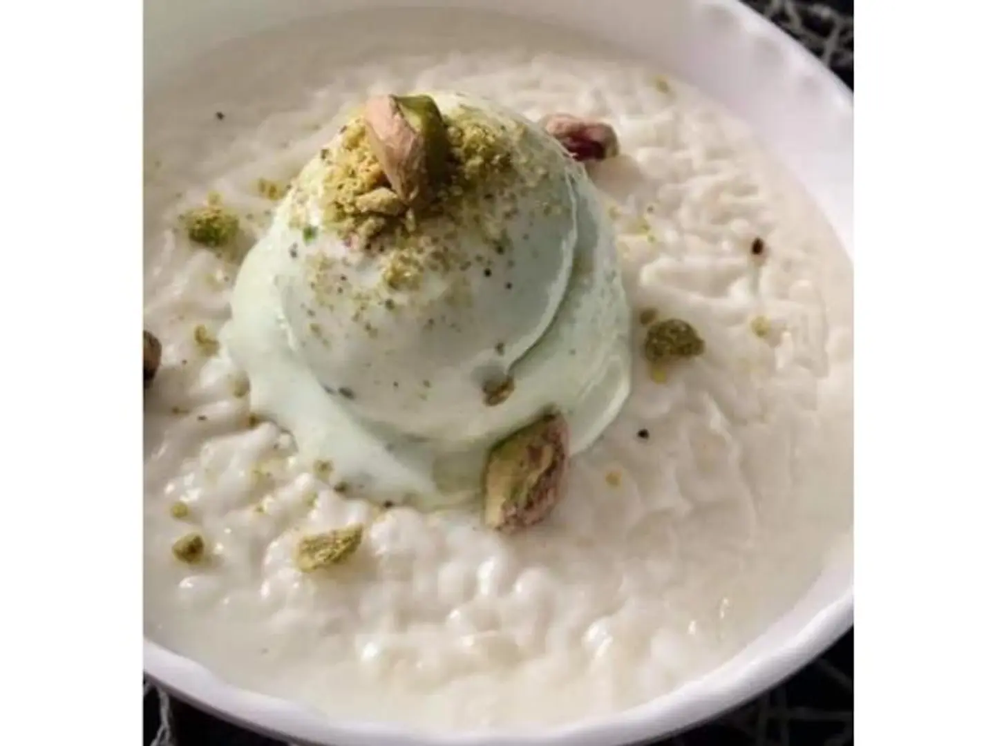 ارز بلبن , ايس حليب