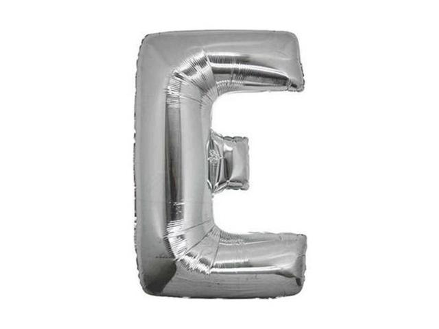 Balloon Letter E Silver