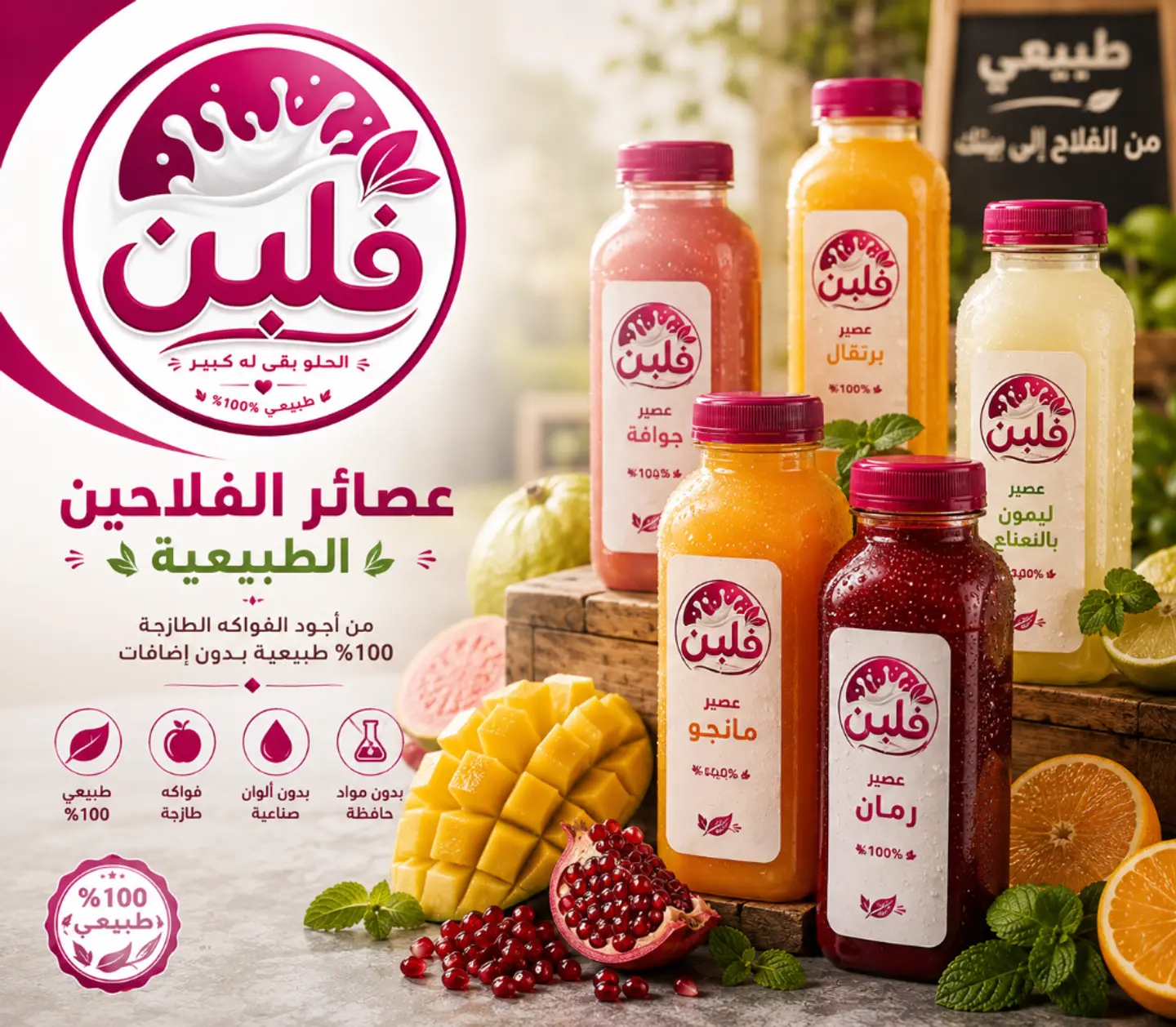 عصائر الفلاحين الطبيعية