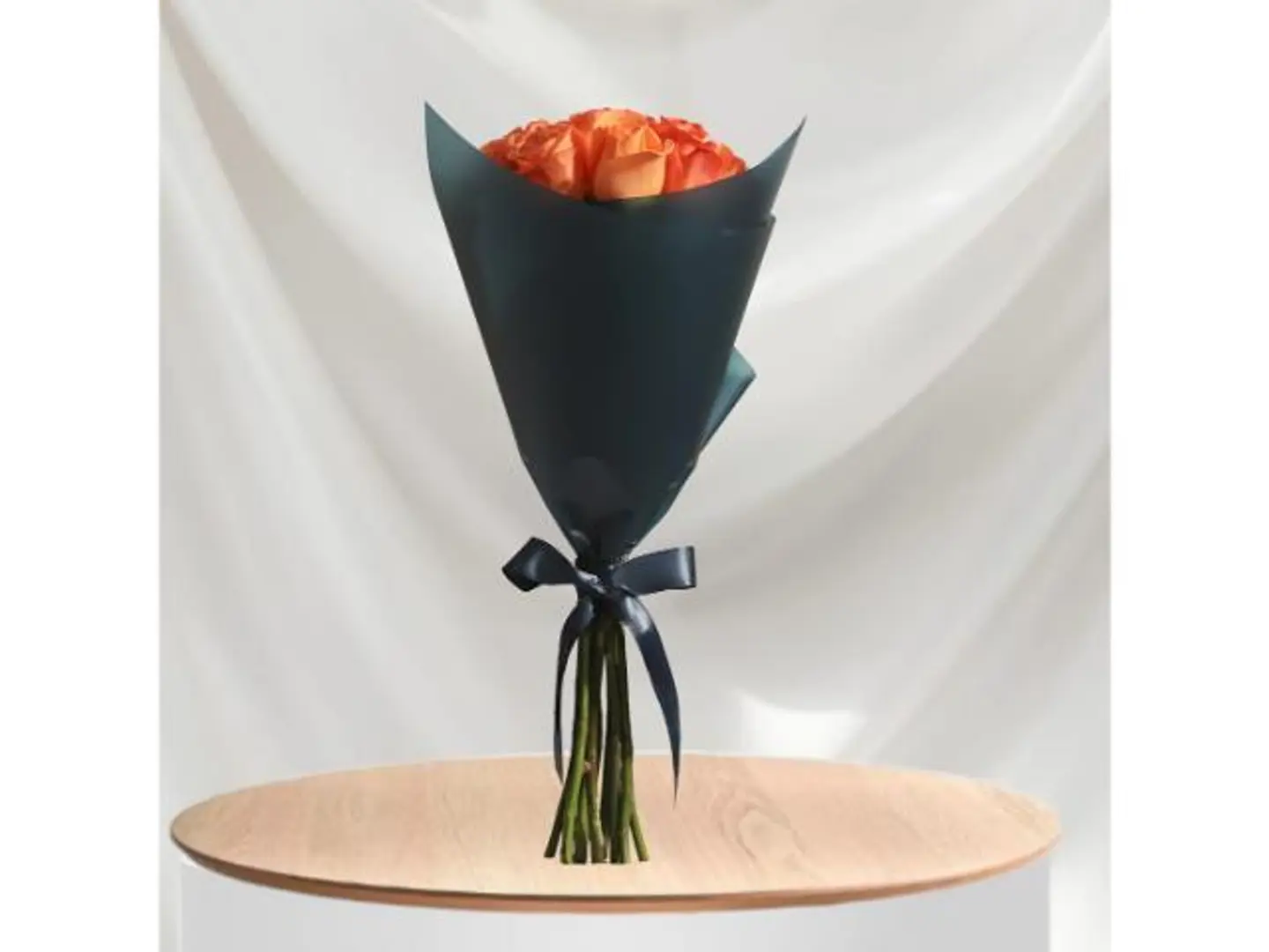 باقة جوري برتقالي 12 جوري