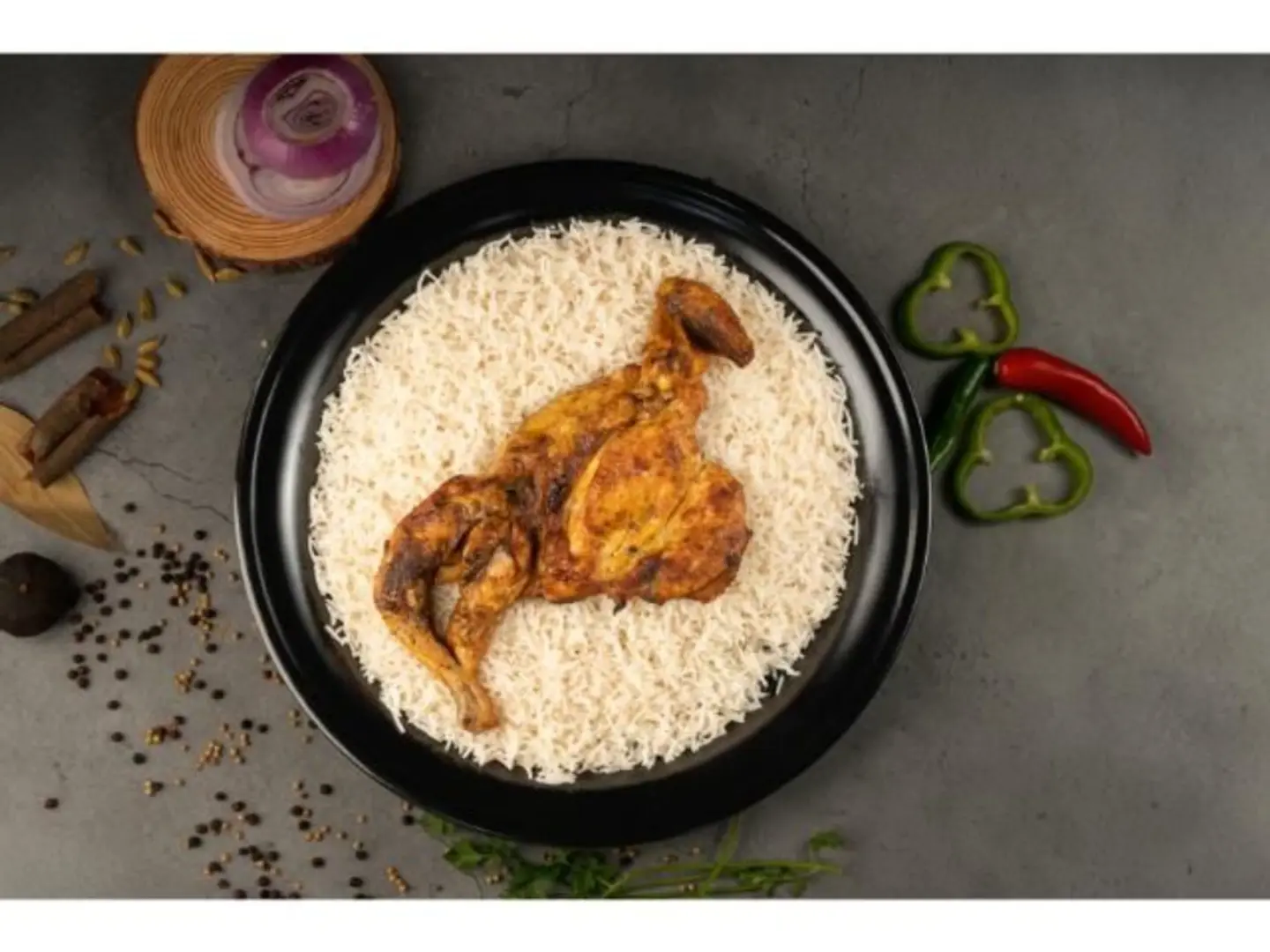 ربع شوايه مع الارز