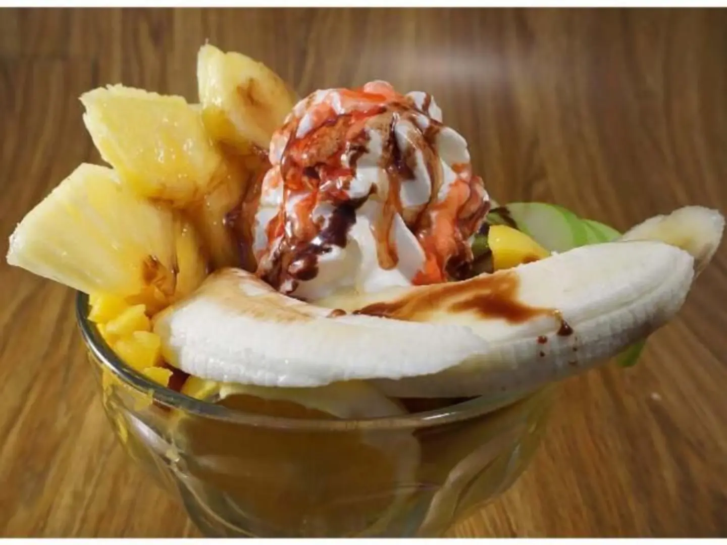 Fruit Salad With Ice Cream