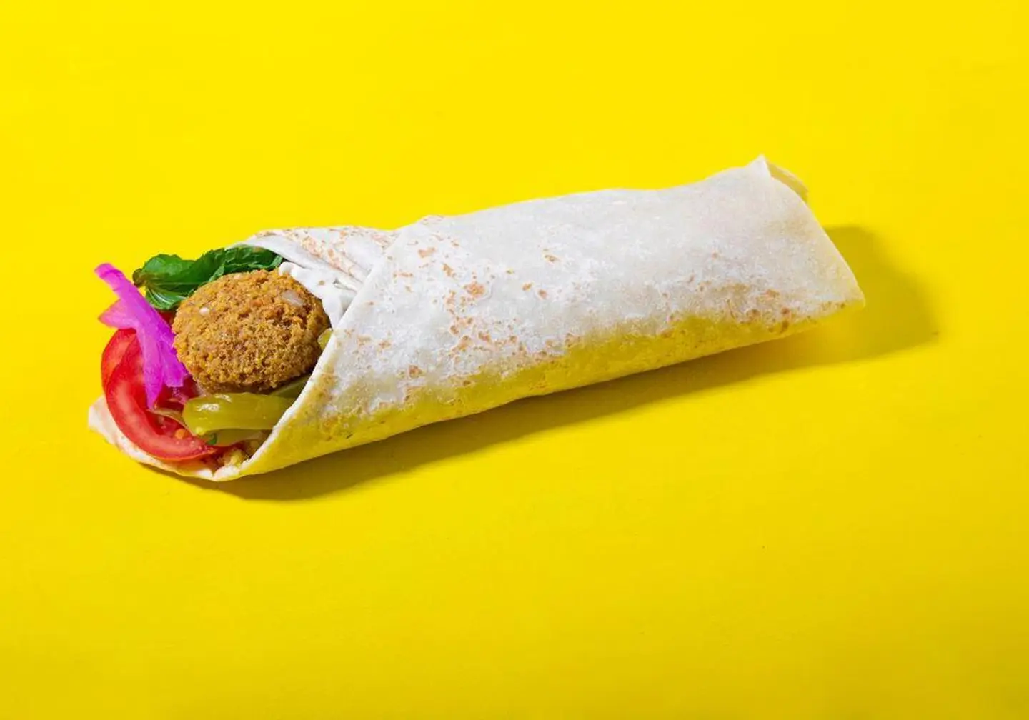 Falafel Mix Sandwich With Hummus