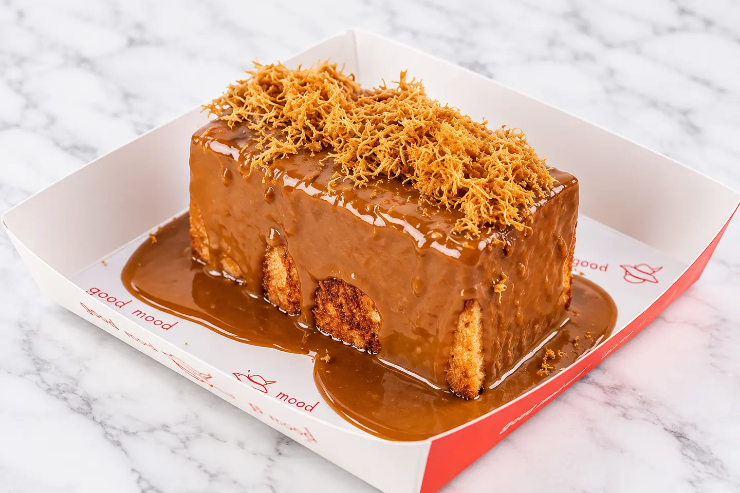 French Toast Kunafa With Cream