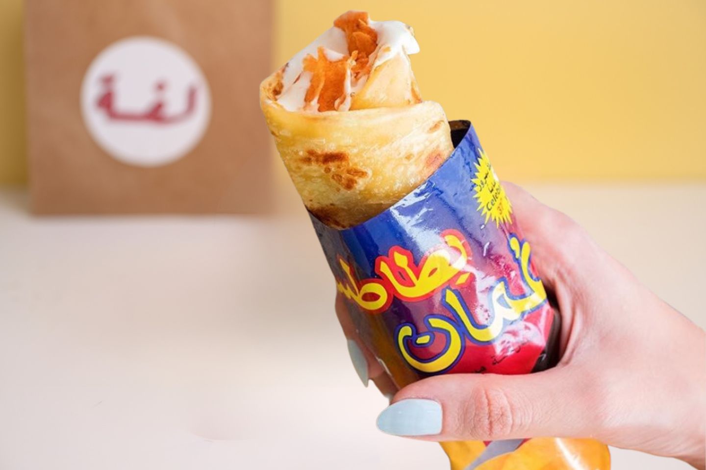 Chapati Cheese And Oman Chips