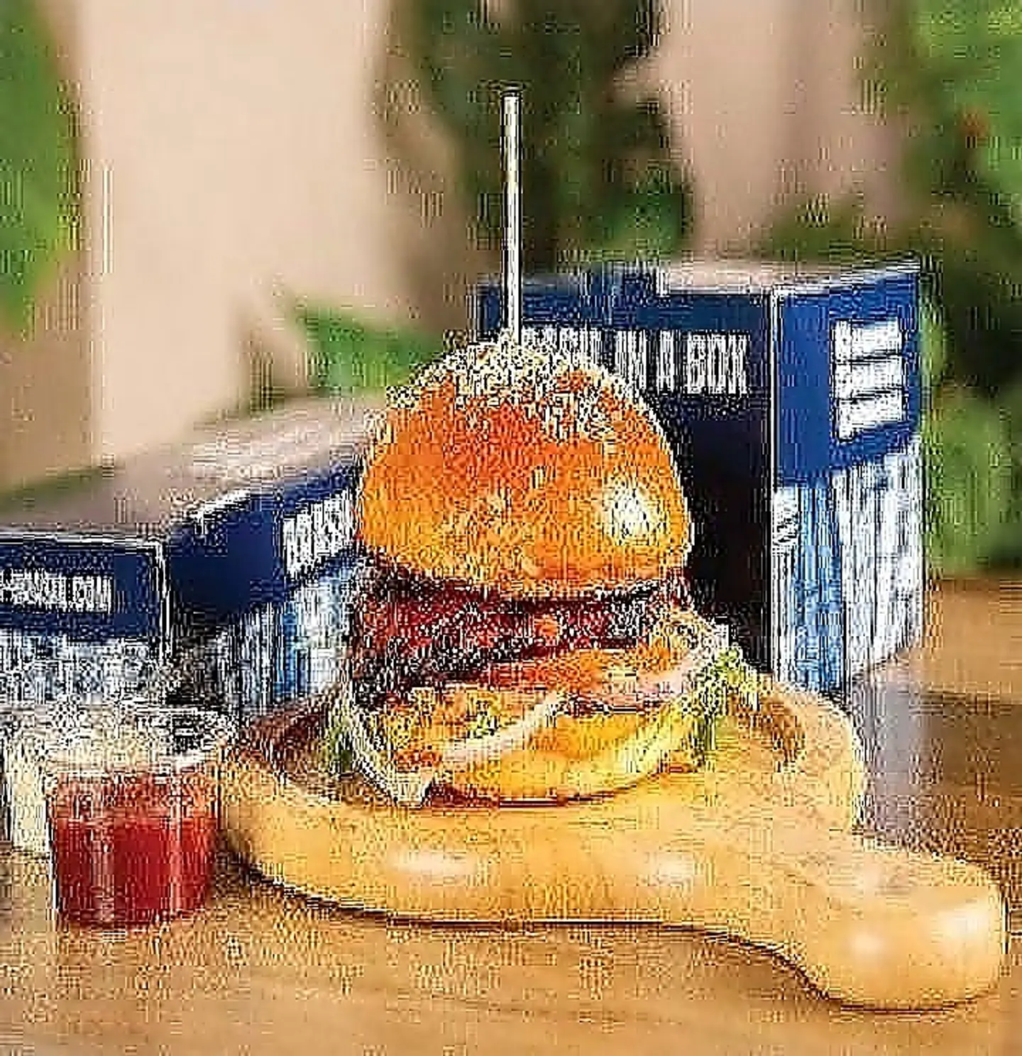 برجر دجاج مالاغيتا الحار