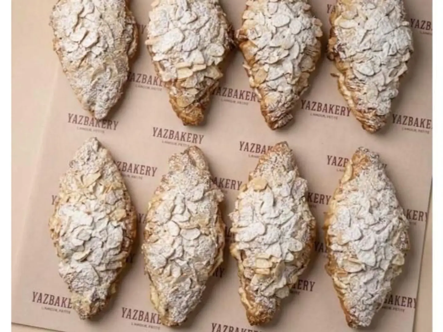 Large Croissant Box Almond Cream