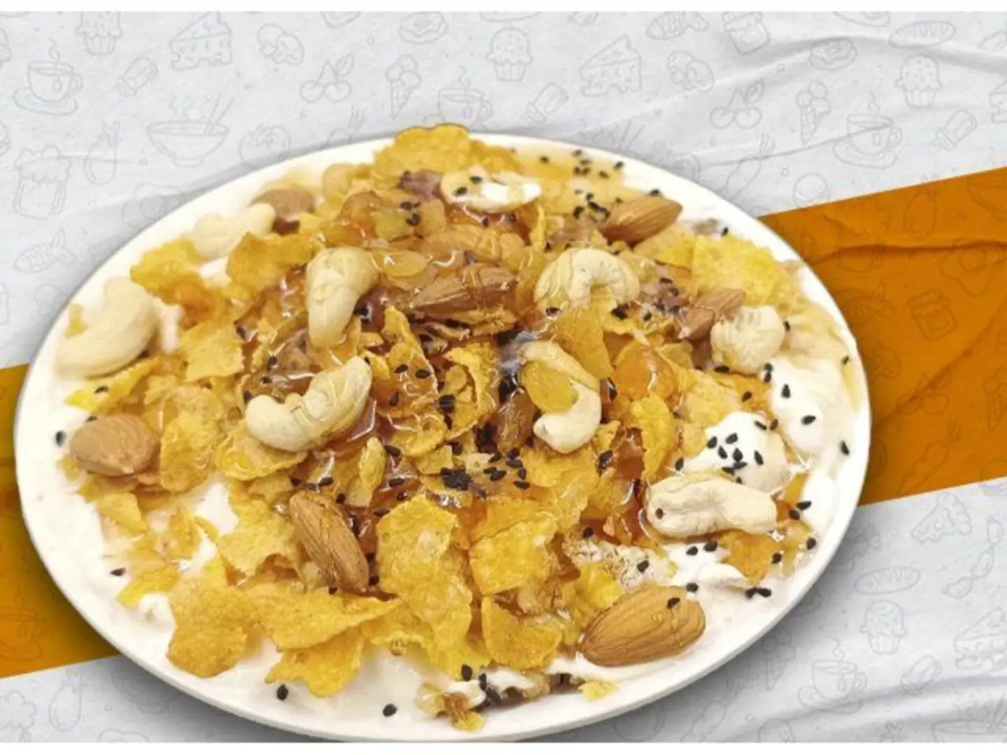 Royal Cocktail With Cheese And Cornflakes