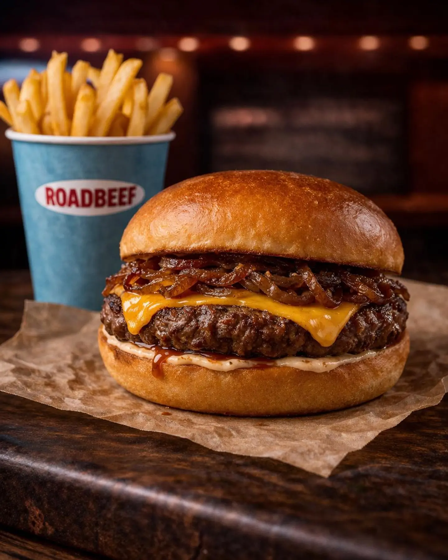 Caramelized Onion Burger