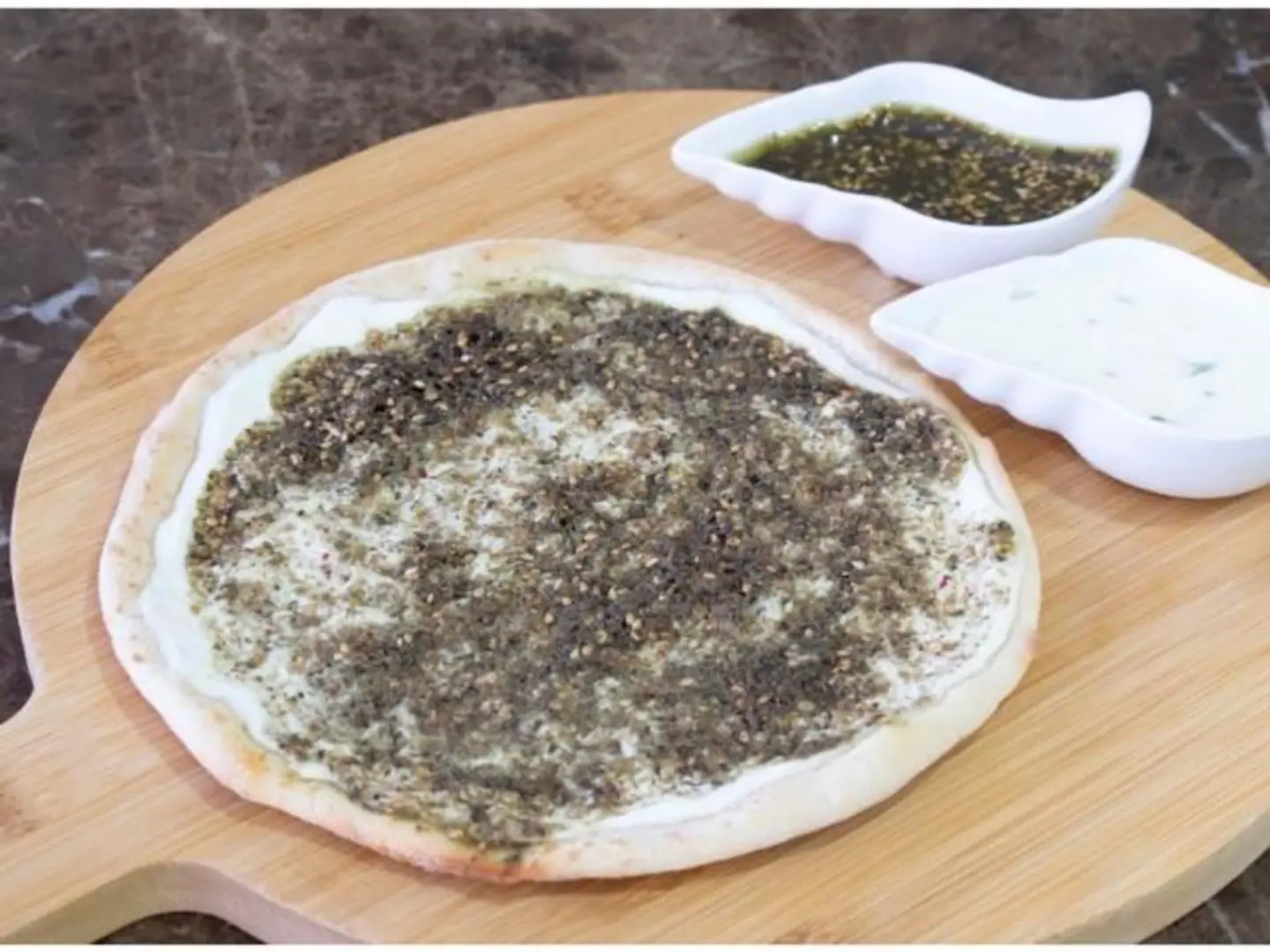 Labneh And Zaatar Manakish