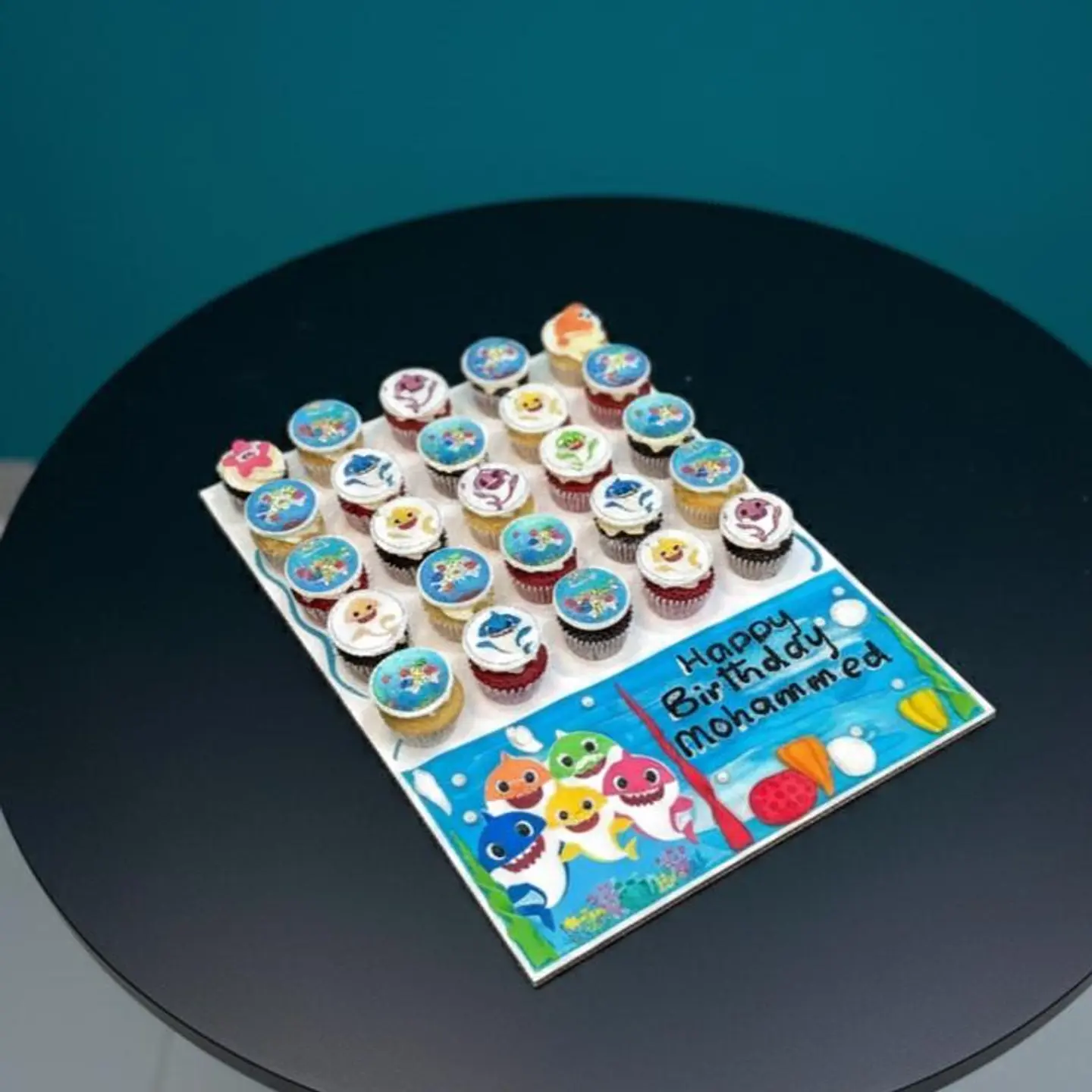 Baby Shark Mini Cupcakes