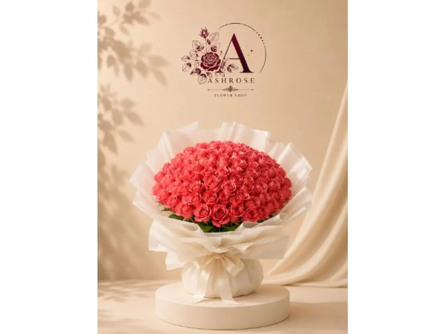 Luxury Natural Pink Rose Bouquet