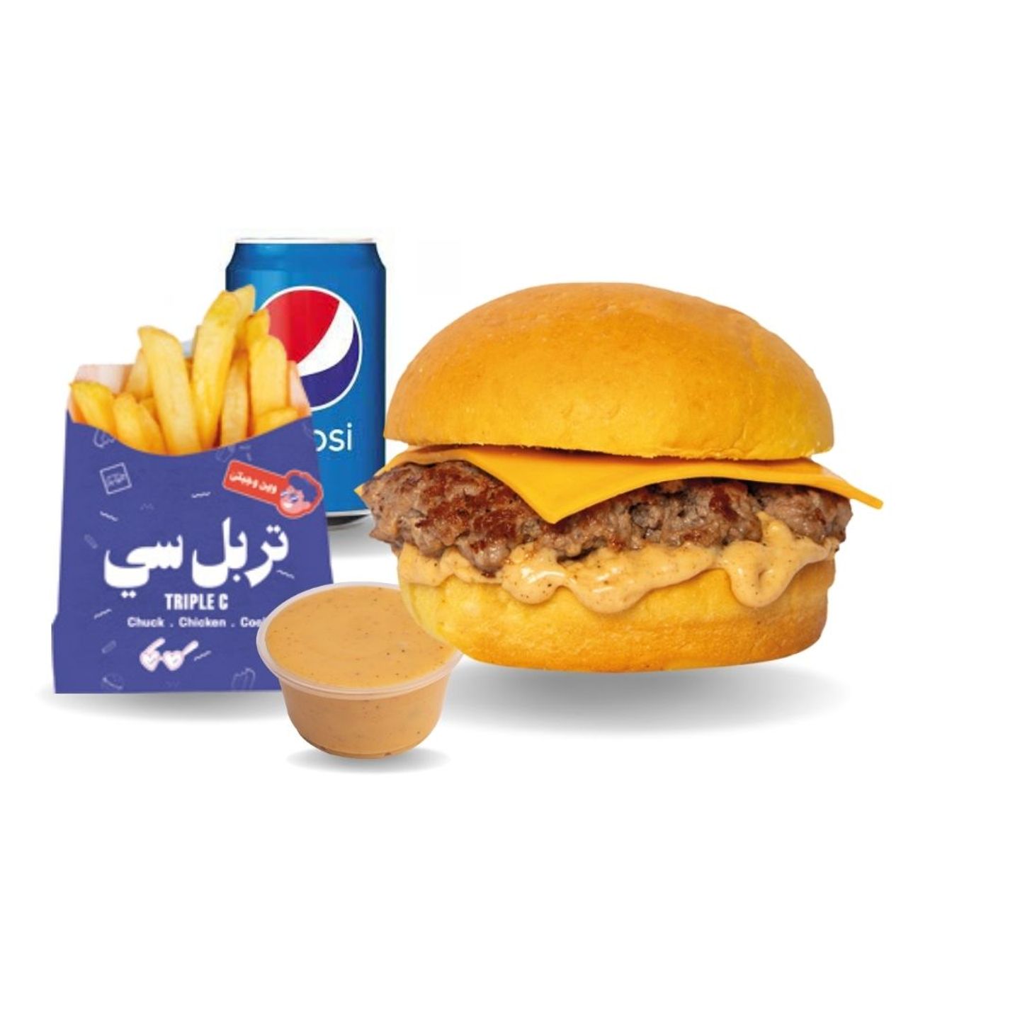وجبة كانتري شتيز برجر لحم