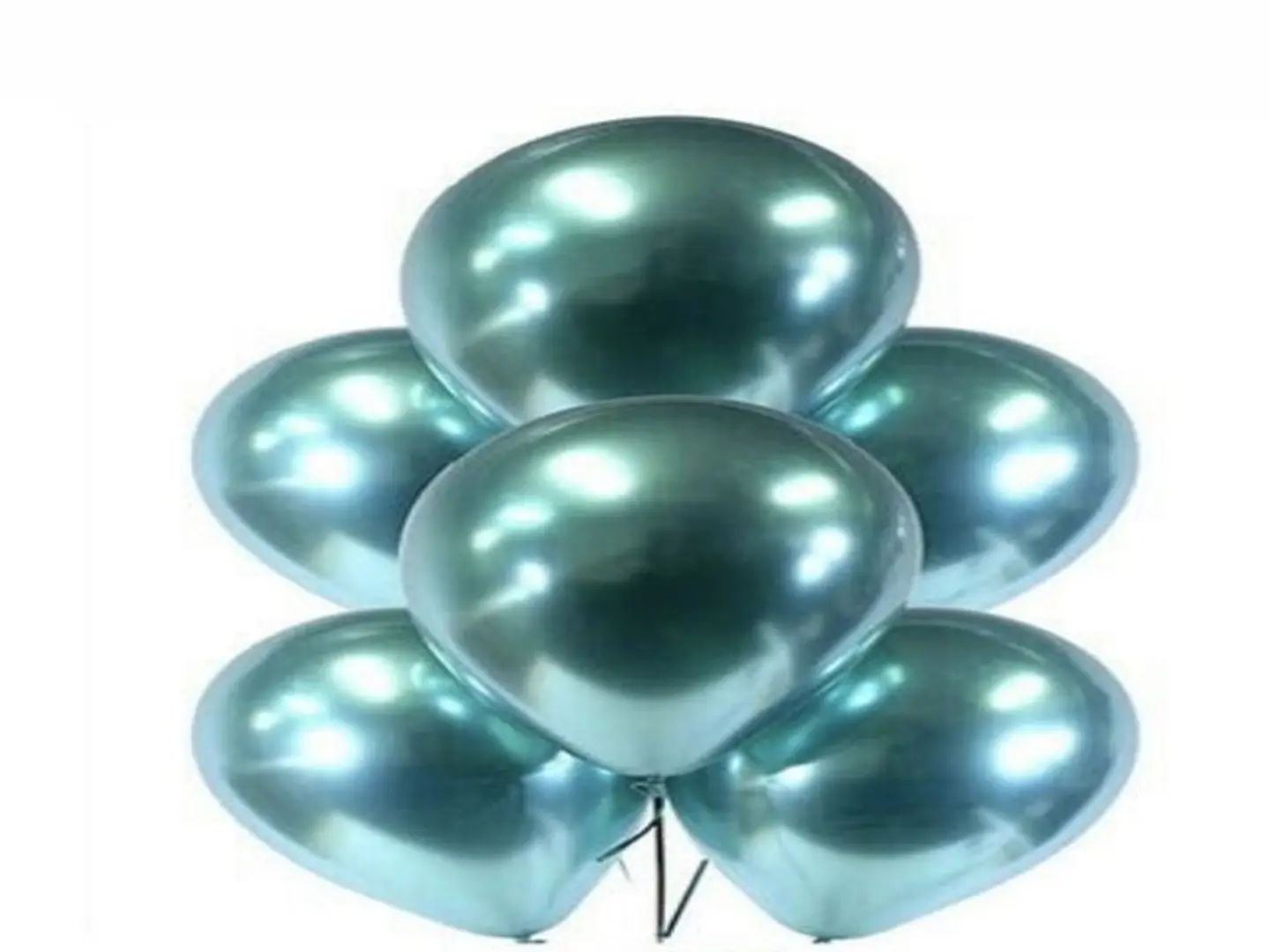 Green Chrome Balloons
