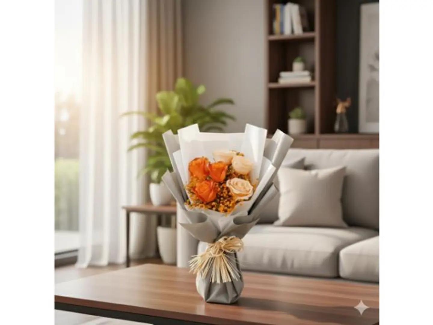 باقة زهور همس العنبر