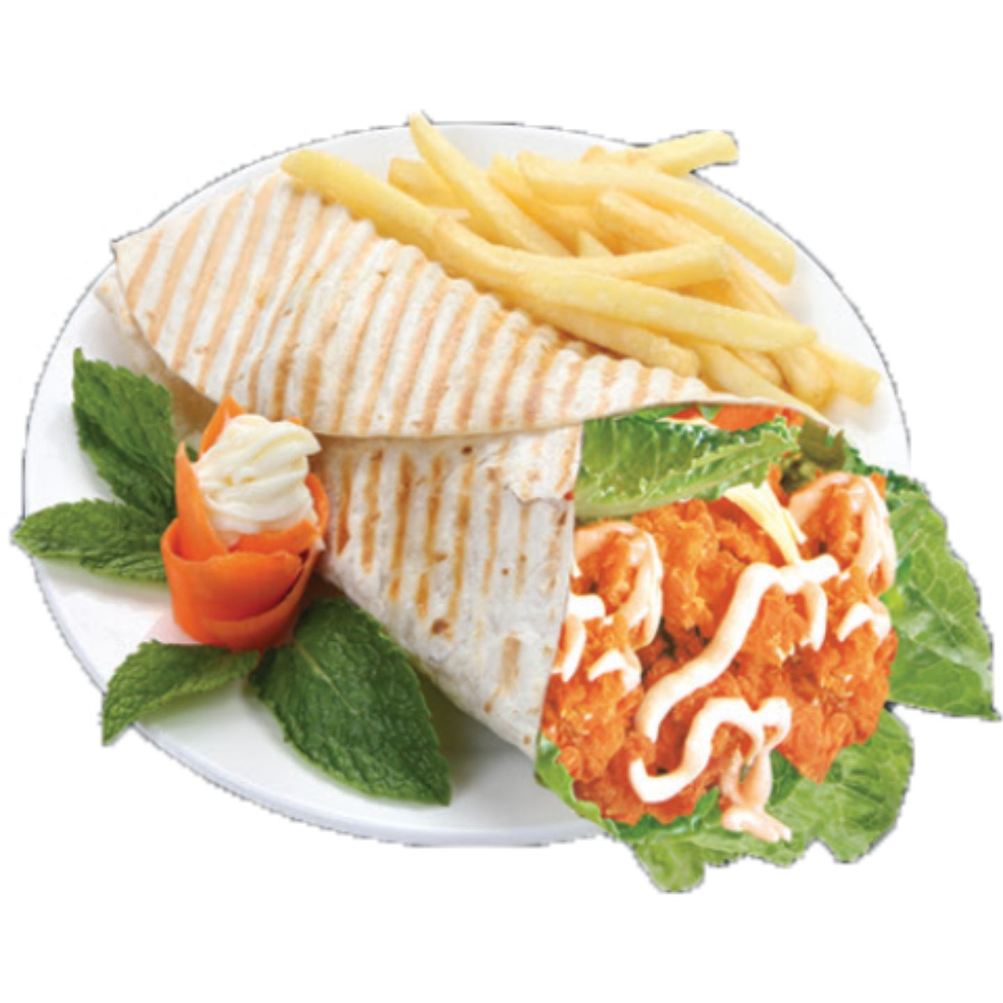 Calazoni Wrap With Fries
