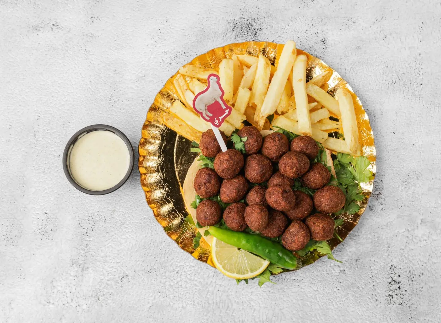 وجبة كباب ميرو غنم مع البطاطس