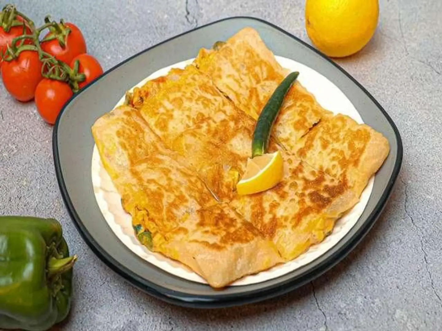 Savory Vegetable And Cheese Mutabbak