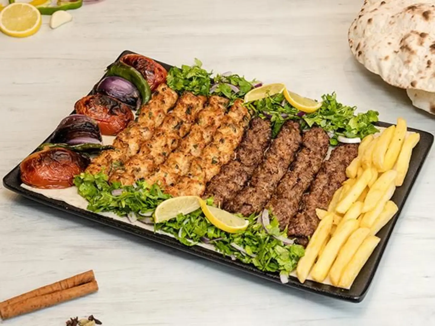 Half A Kilo Of Mixed Kebabs