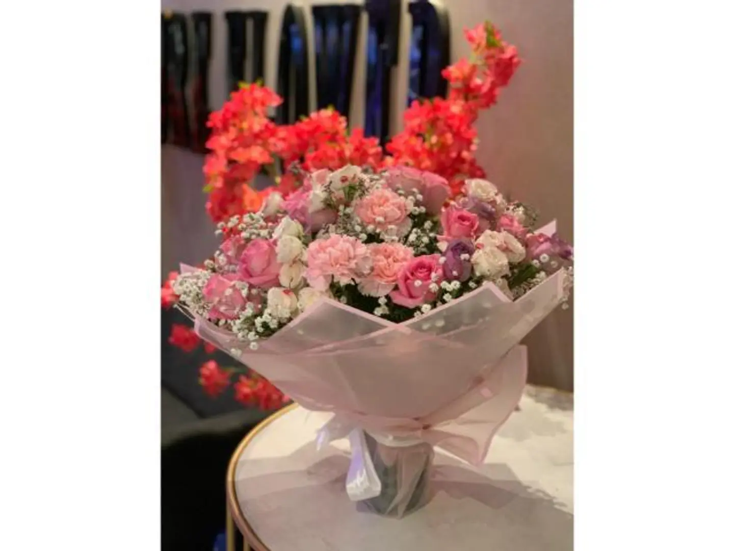 Carnation And Rose Mix Bouquet