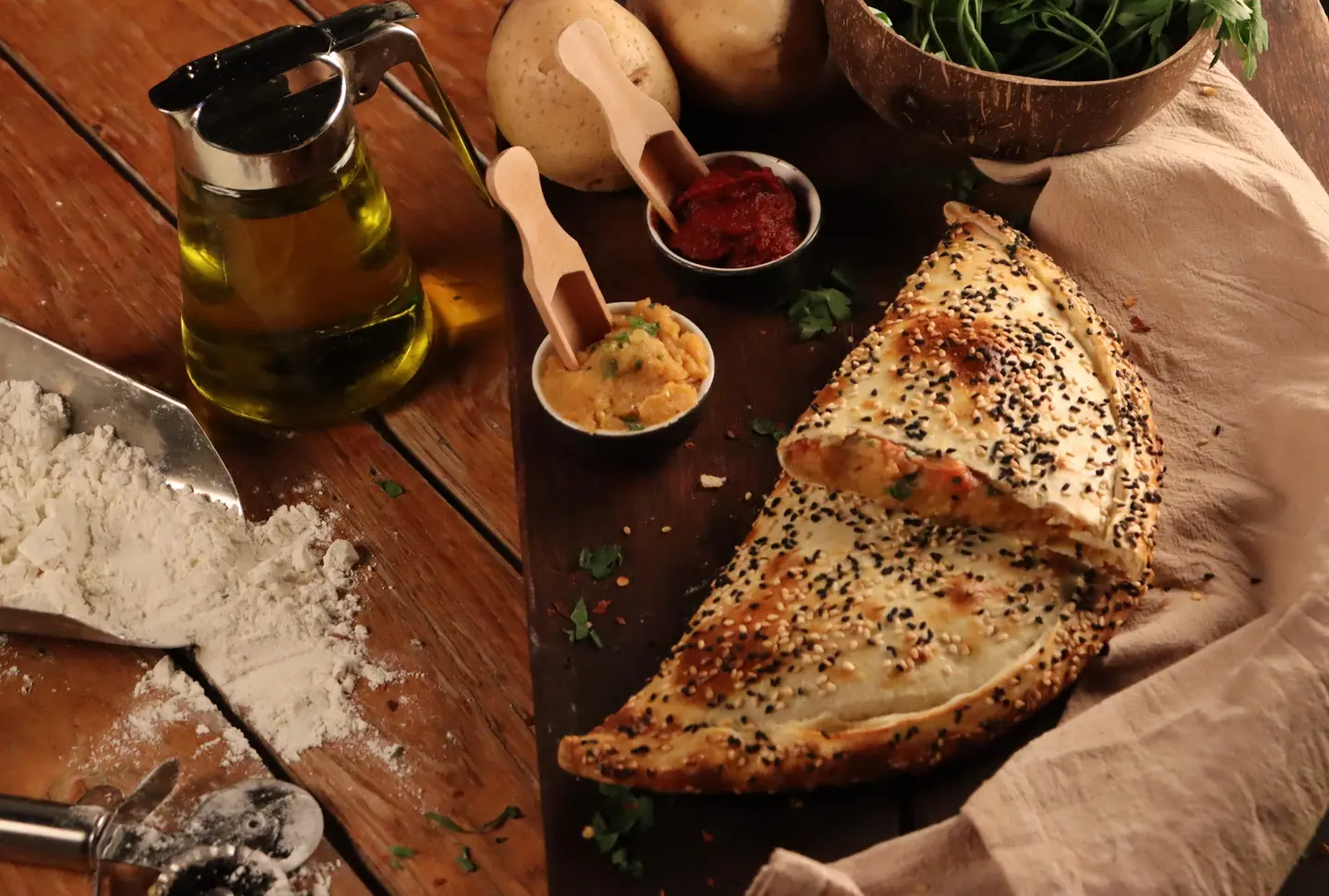 كالزوني تشيلي البطاطس