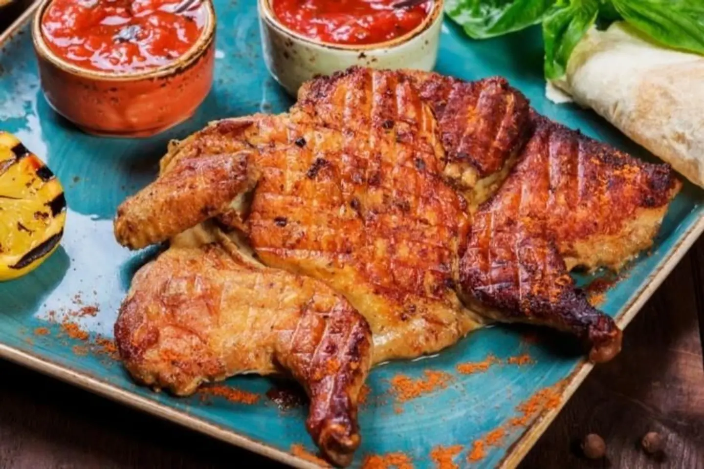 Half Grilled Tikka Chicken