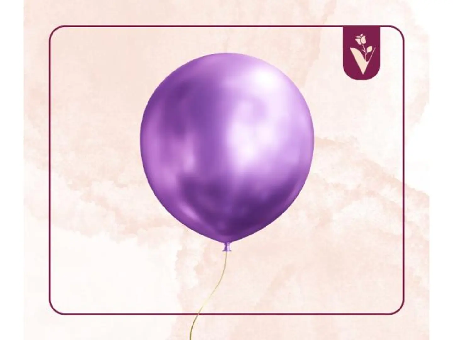 بالونات عادية بالحبة بنفسجي