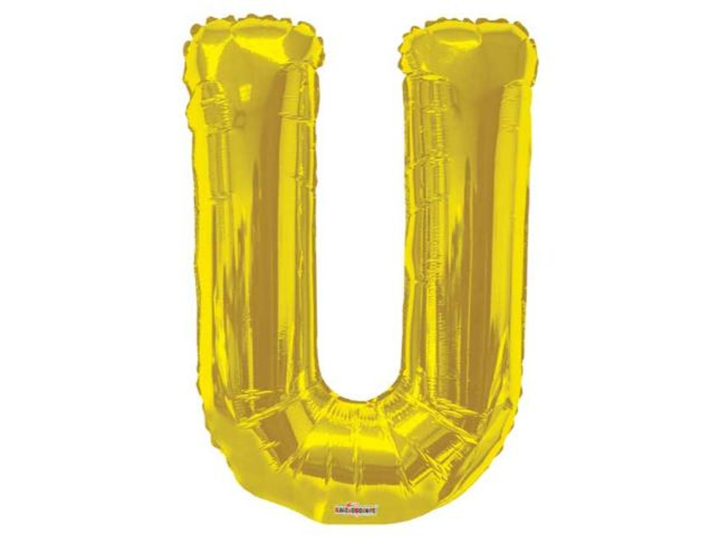 Helium U Balloon Gold