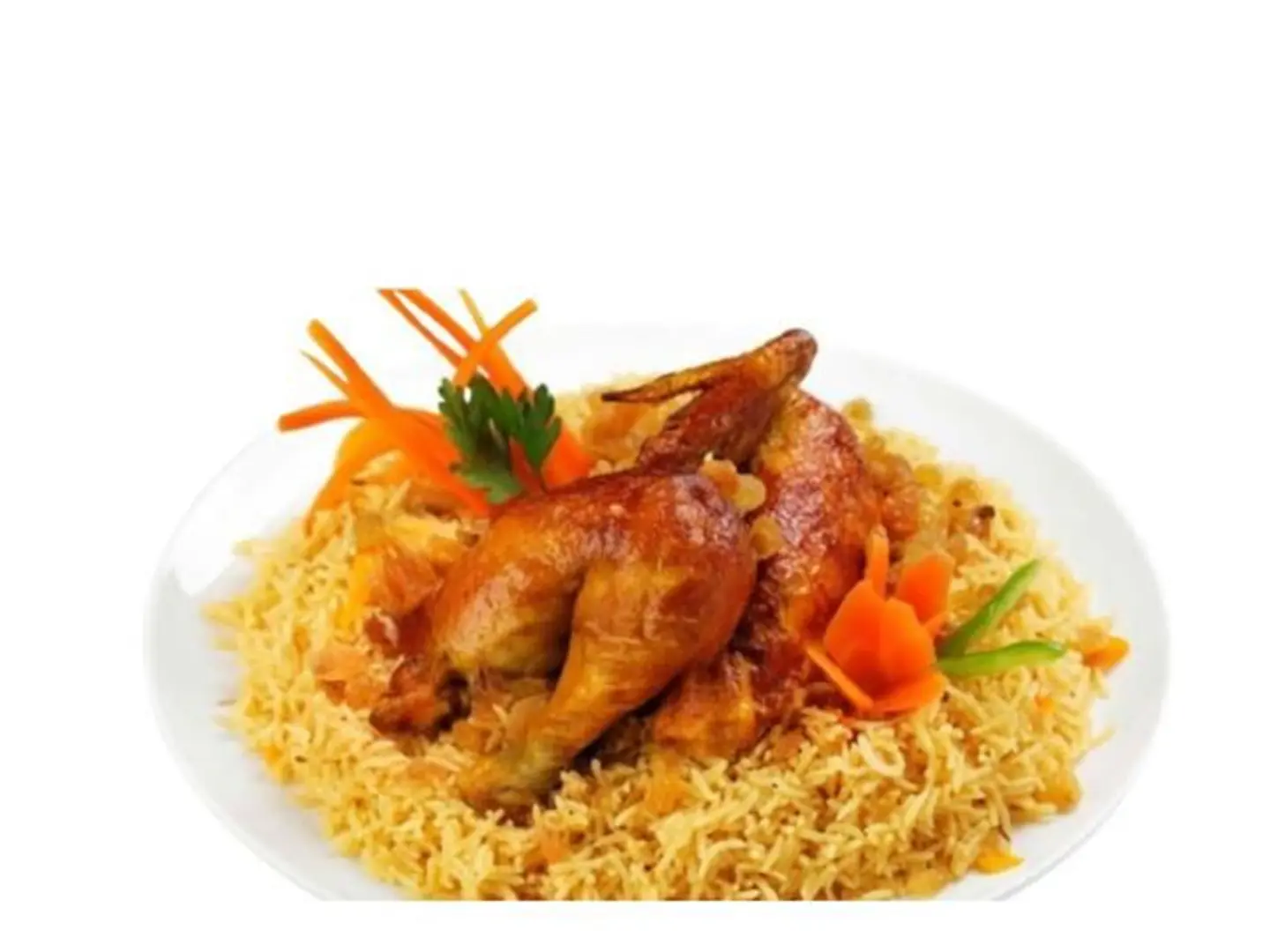 Quarter Grilled Chicken With Rice