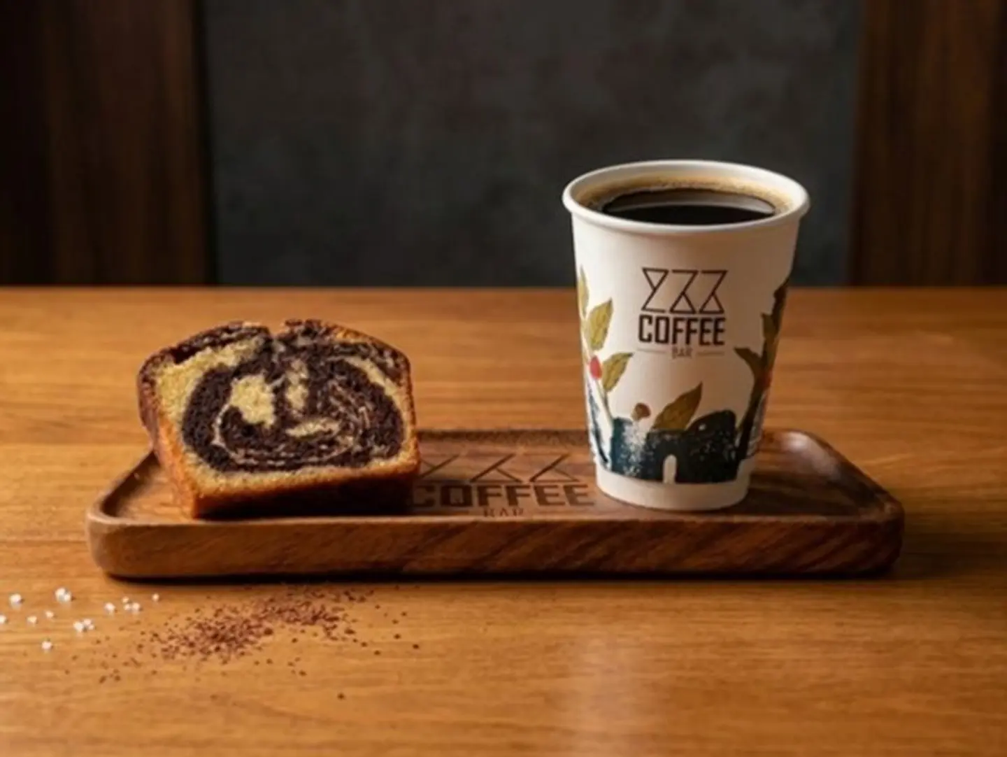 Black Cpffee With Sweets