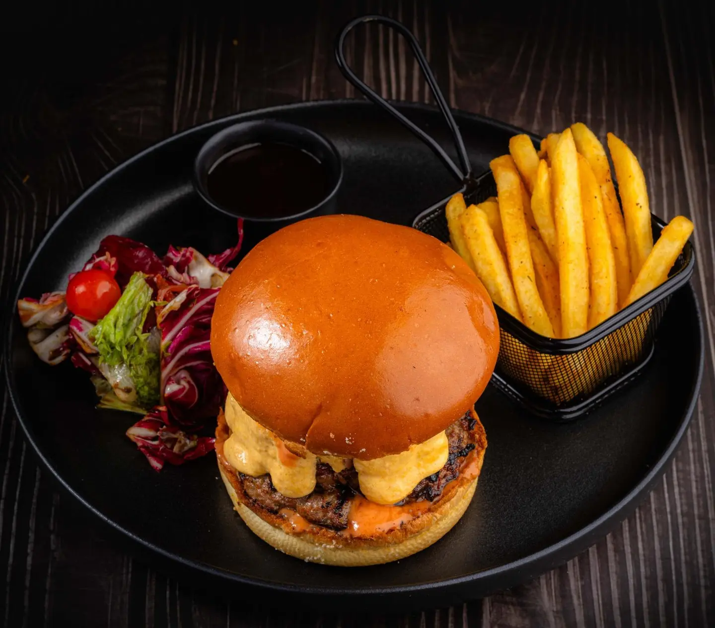 Mac And Cheese Burger Meal