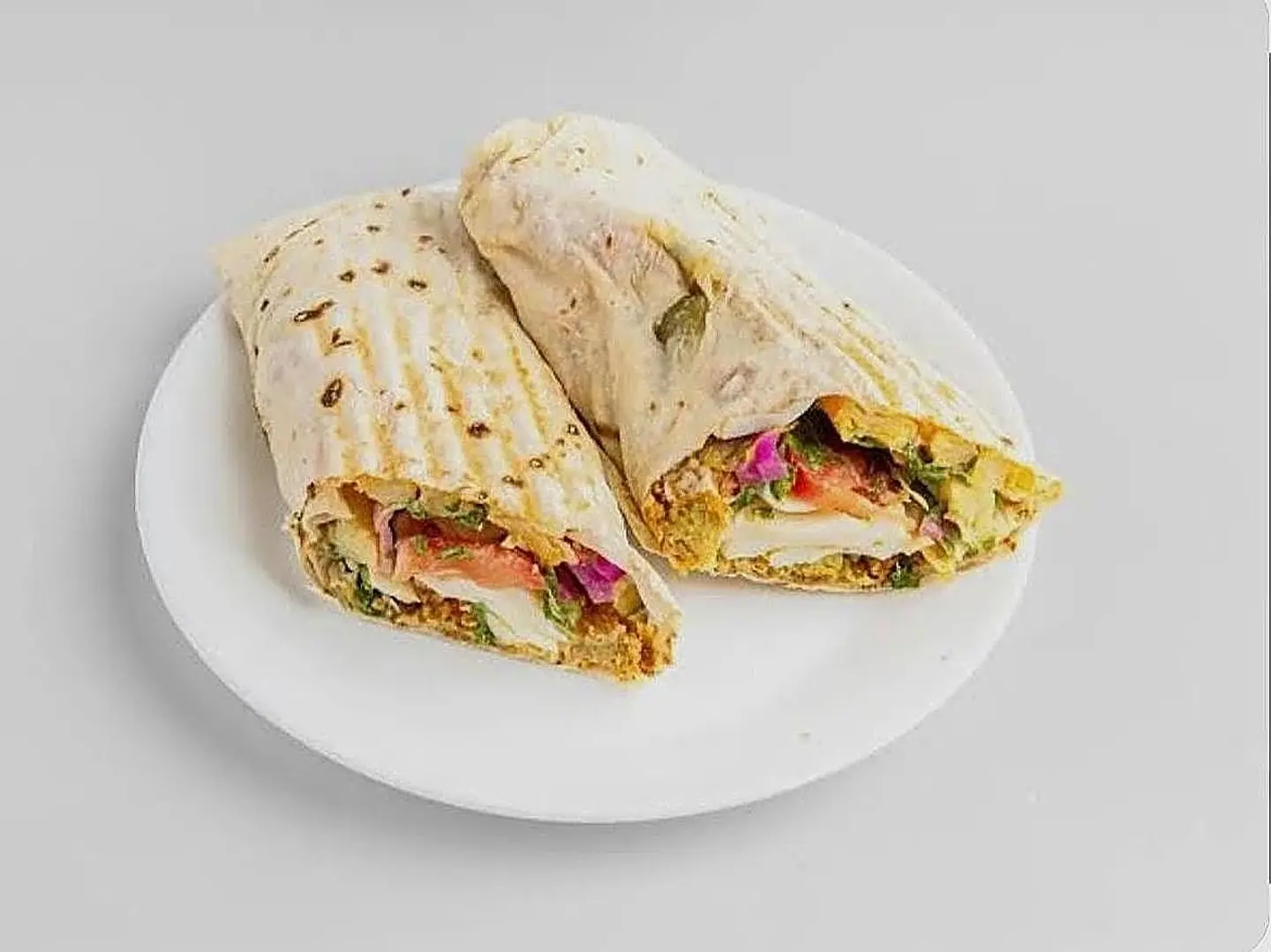 Falafel Sandwich With Pie And Eggs