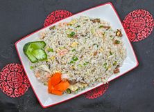 أرز مقلي مشكل