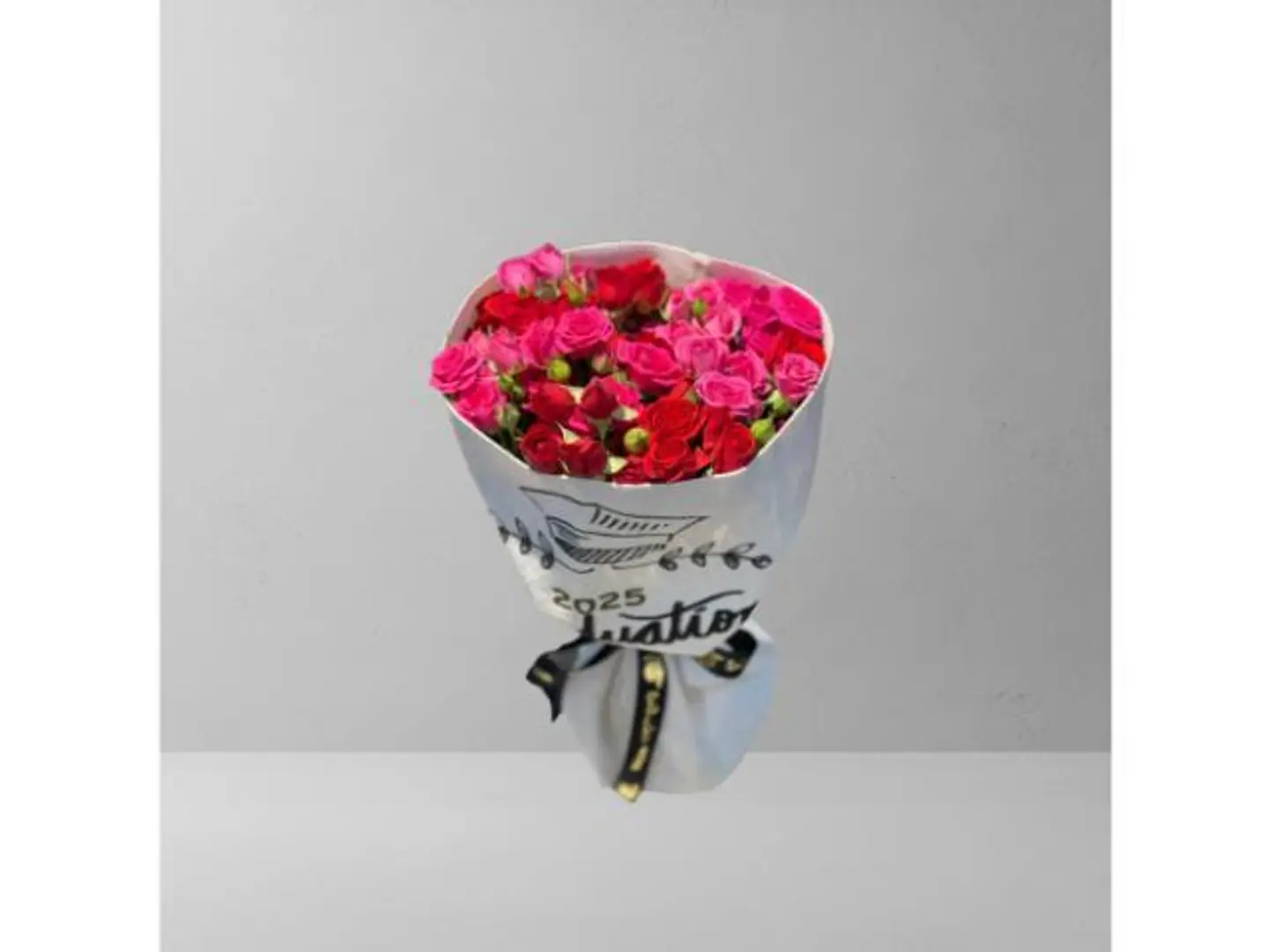 Fuchsia And Red Bouquet