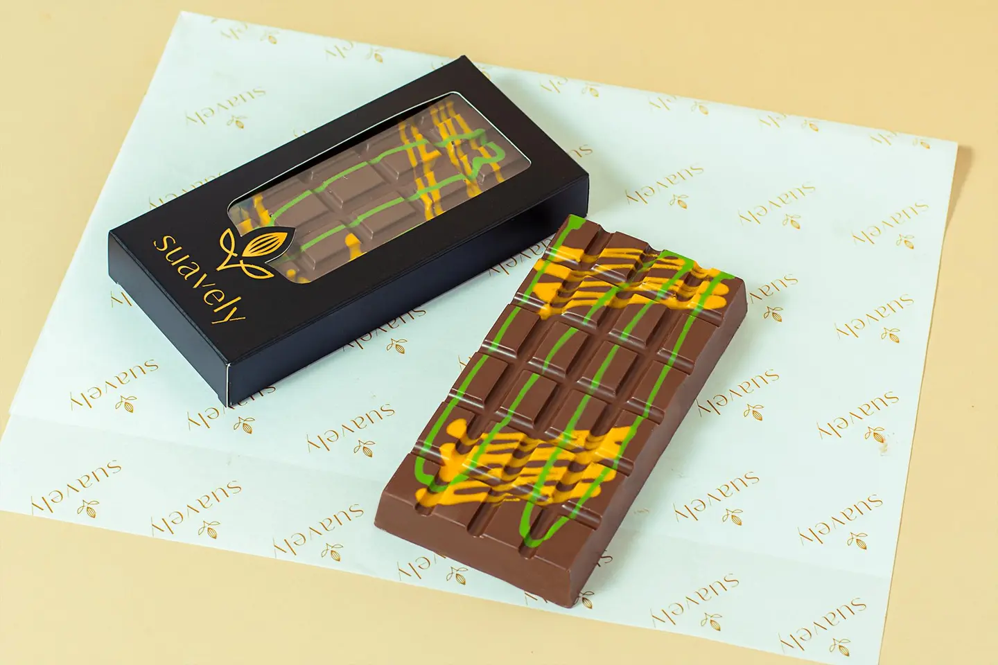 Kunafah Chocolate Bar Large Pistachio