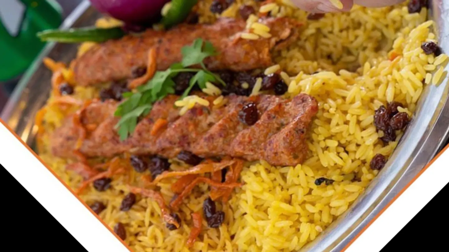 كباب دجاج مع الارز