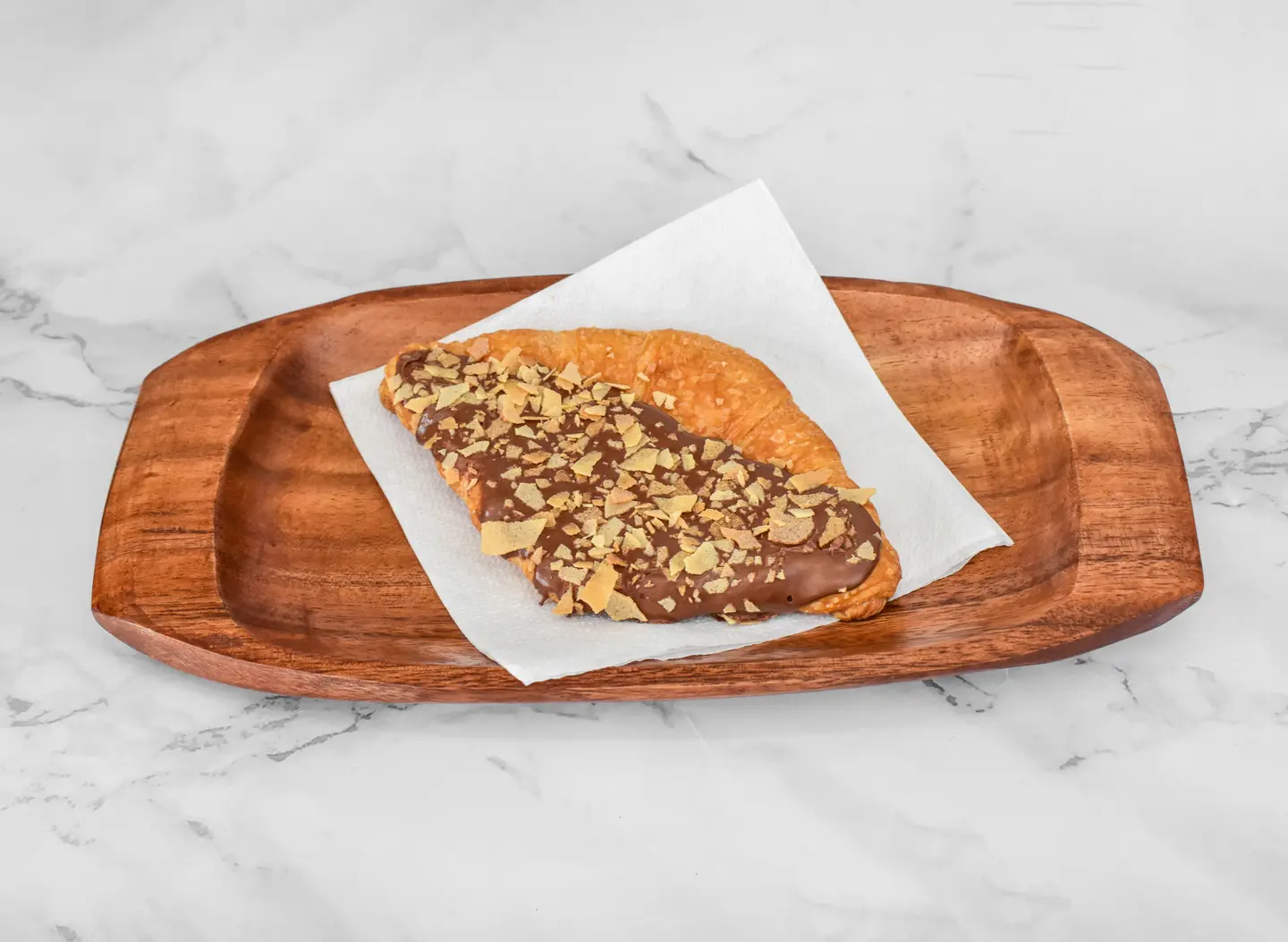 Flat Chocolate Croissant
