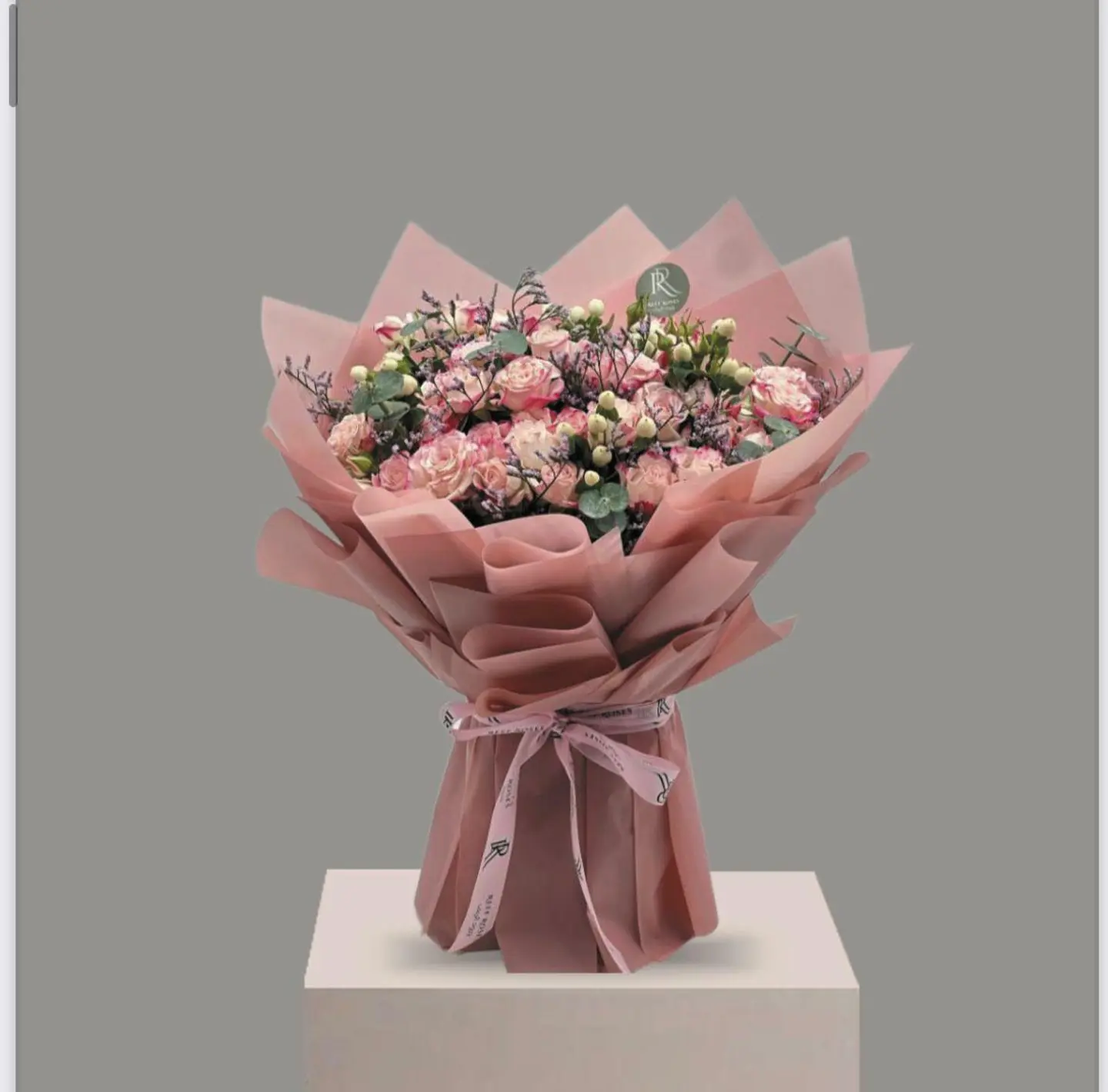 بوكيه ورد الدبل كلار