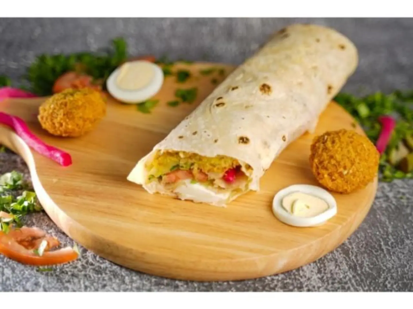 Hummus, Egg, And Cheese