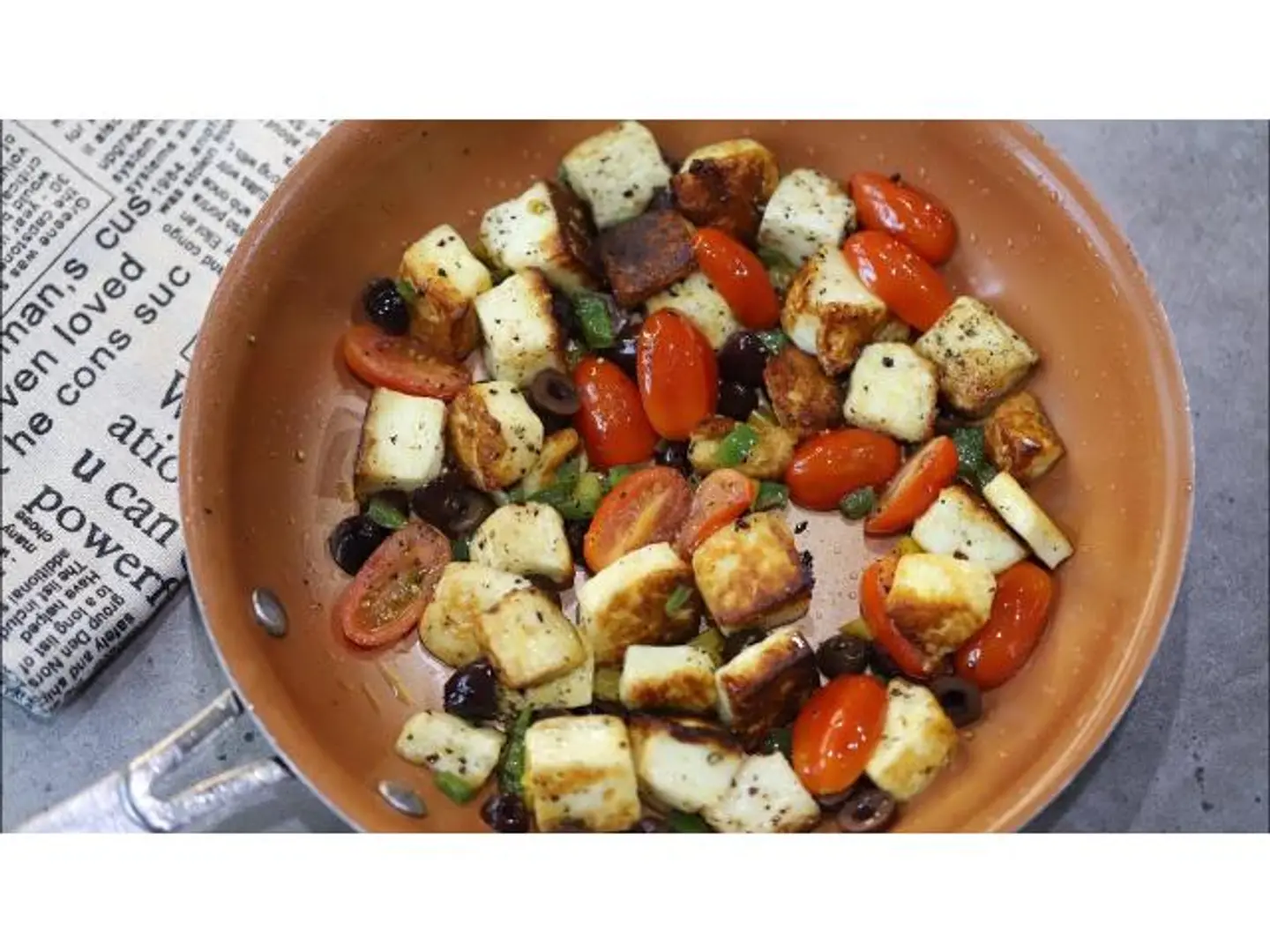 Halloumi Hamsa Plate