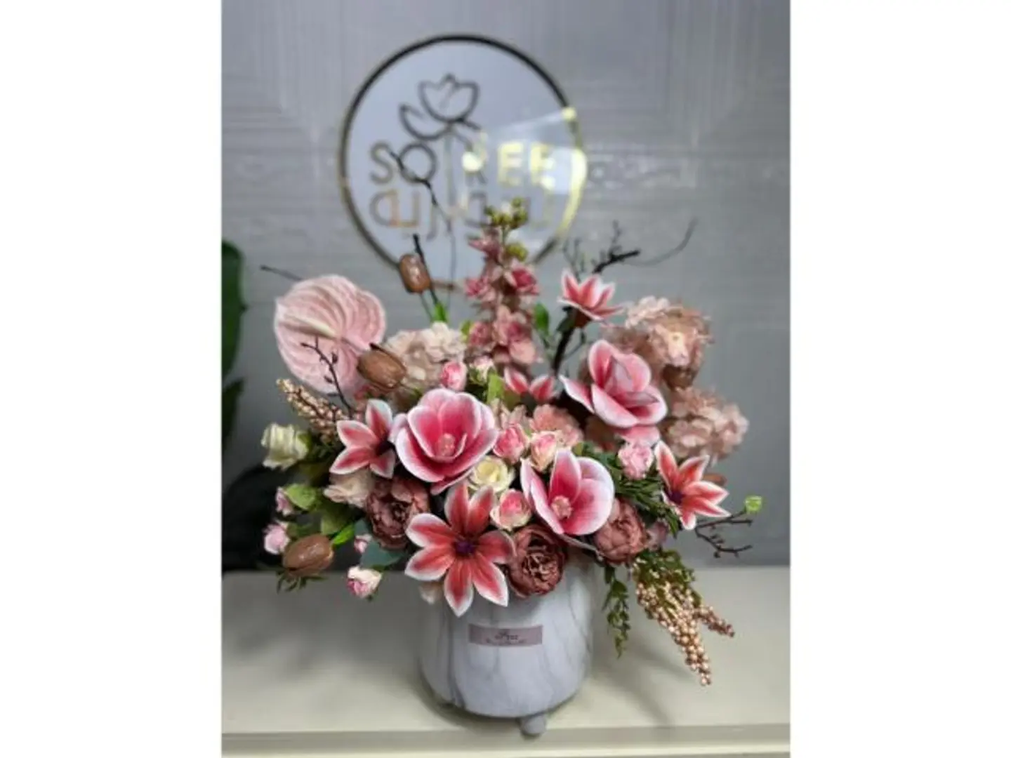 Artificial Rose Vase3