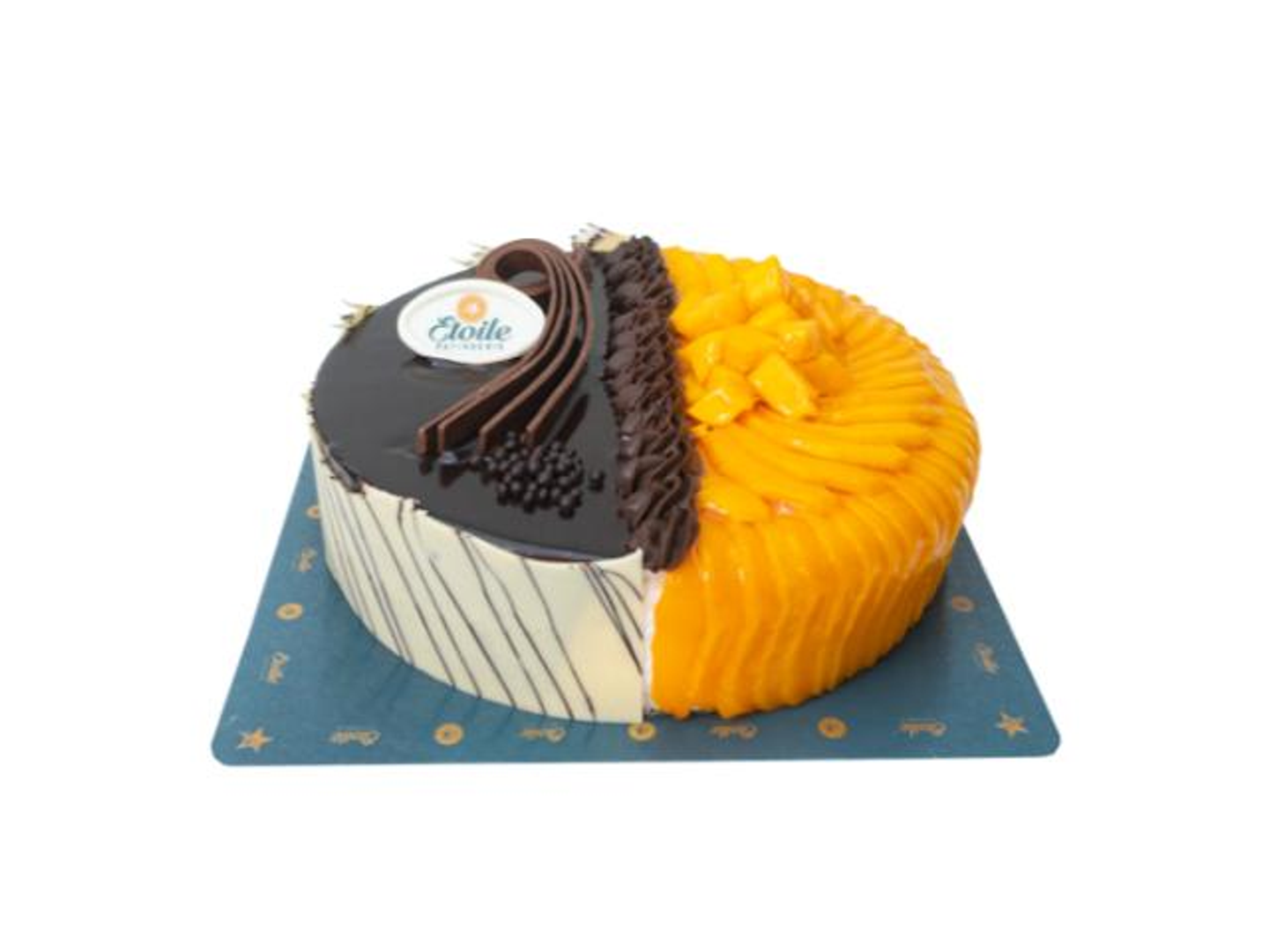 Mango & Chocolate Duet Cake